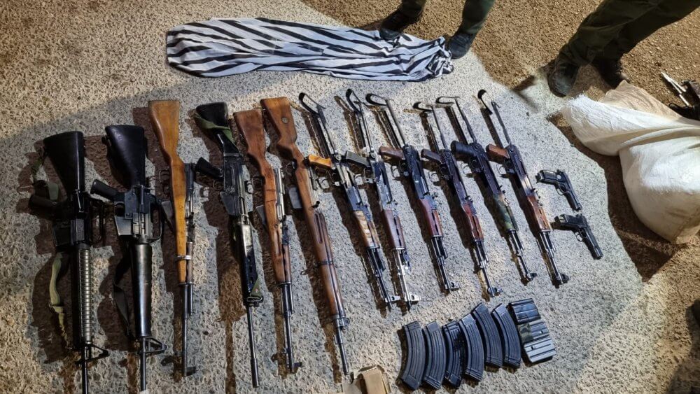 רובים, מחסניות ותחמושת נתפסו בפעילות של משטרת ישראל ומשמר הגבול